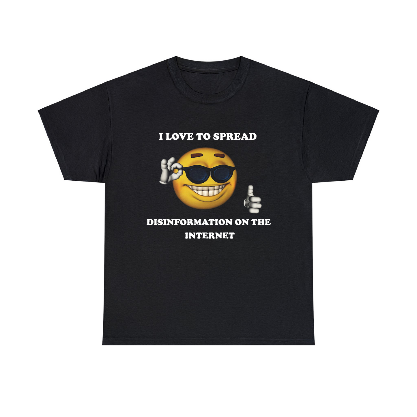 I Love To Spread Disinformation On The Internet Unisex Heavy Cotton Tee