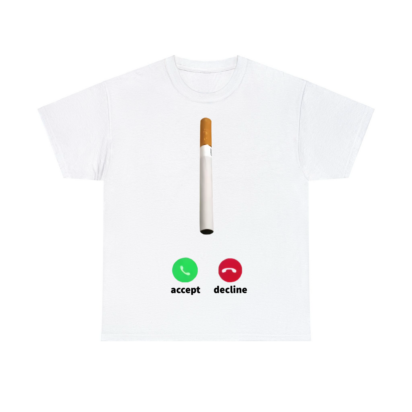Accept Or Decline Cig Unisex Heavy Cotton Tee