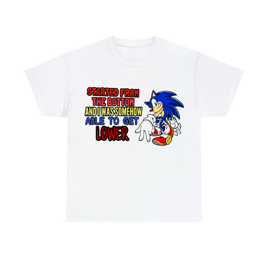 Started From The Bottom Sonic Unisex Heavy Cotton Tee