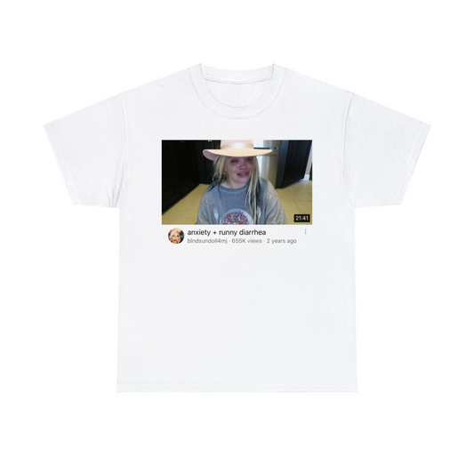 Trisha Anxiety + Diarrhea Unisex Heavy Cotton Tee