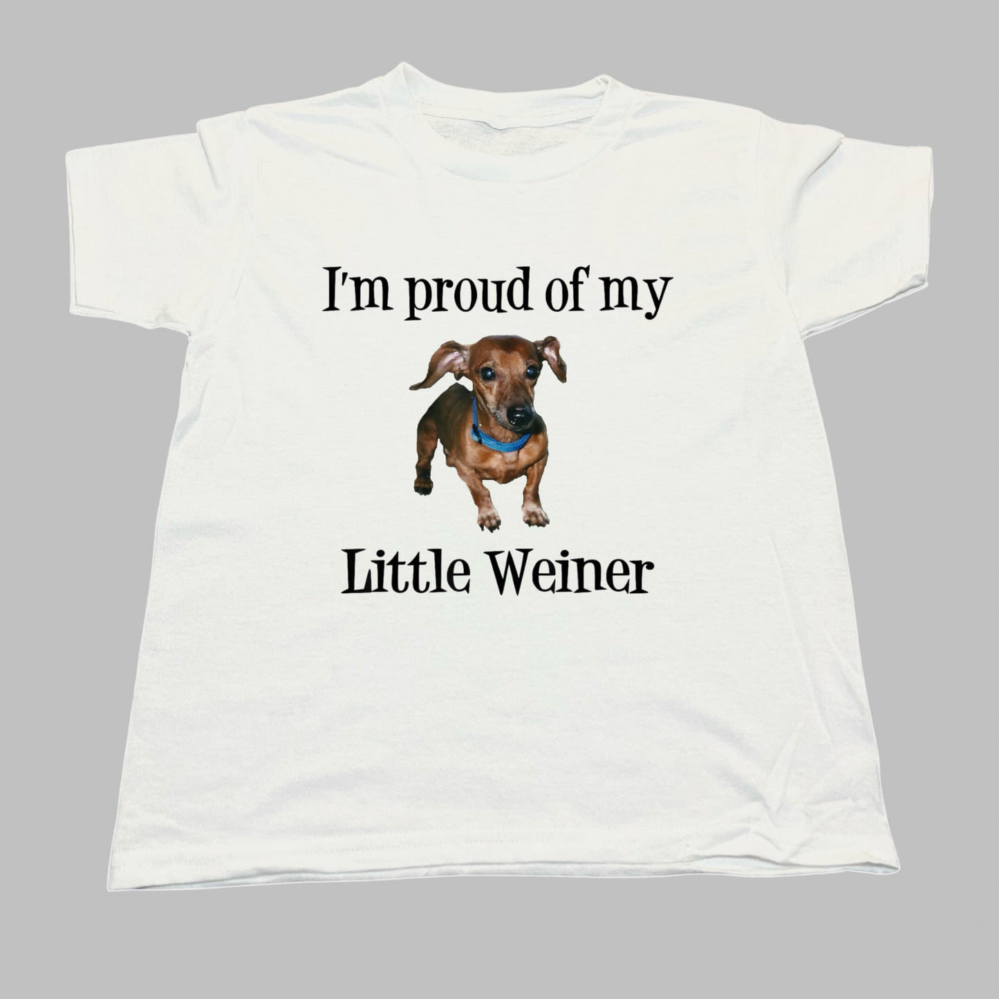 Im Proud Of My Little Weiner Baby Tee